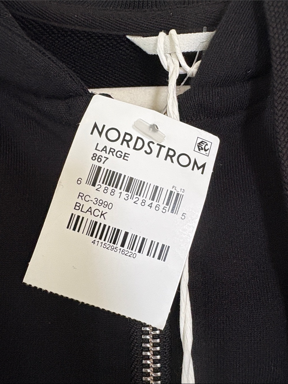 Reigning Champ Black Full-Zip Hoodie - Picture 3 of 5